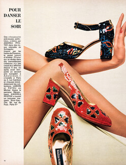 Andréa Pfister (Shoes) 1972 Chaussures Pailletées, Schlaepfer
