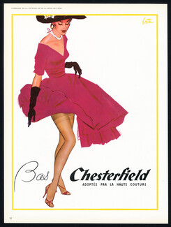 Bas Chesterfield (Stockings) 1953 Haute Couture Hosiery