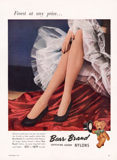 Bear Brand Nylons (Hosiery) 1956 Stockings