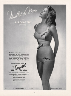 Roussel (Swimwear) 1950 Bathing Beauty, Swimmer Pin-up