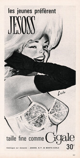 Lady Marlene (Lingerie) 1966 Brassieres, Photo Claude Anger