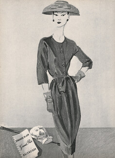 Balenciaga 1956 Dagand, Fashion Illustration