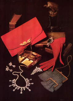 Hermès Handbag, Vanity Case, Silver Mesh Purses 1964 Harry Winston