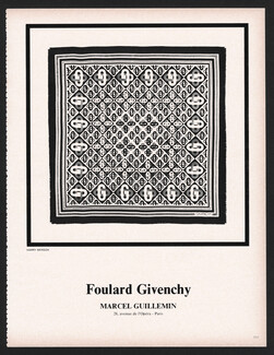 Givenchy 1972 Foulard Marcel Guillemin, Harry Meerson