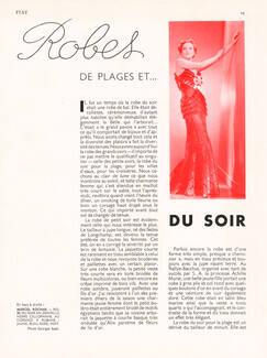 Marcel Rochas 1936 Robes de plage et du soir, Photo Georges Saad