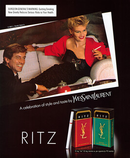 Yves Saint Laurent 1987 Ritz Cigarettes