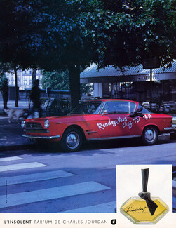 Charles Jourdan (Perfumes) 1986 Graffiti Tag on Red Car, L'insolent