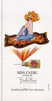 Emilio Pucci (Perfumes) 1973 Miss Zadig
