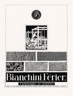 Bianchini Férier 1947 Fabricants de soieries, Métier