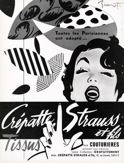 Crépatte, Strauss & Fils (Fabric) 1954 Brénot