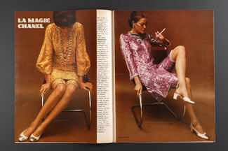 La Magie Chanel, 1968 - Photos Helmut Newton, Chaises Knoll, 6 pages