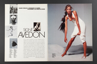 Signé Avedon, 1993 - Photos Richard Avedon Gianni Versace, Stephanie Seymour, Text by François Baudot, 8 pages