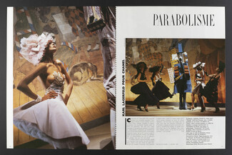 Parabolisme - Karl Lagerfeld pour Chanel, 1987 - Photos Arthur Elgort, "Parade" par Picasso, 4 pages