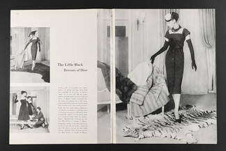 Paris Report — Dior, 1956 - Défilé Christian Dior, The Little Black Dresses, Photos Louise Dahl-Wolfe, 10 pages