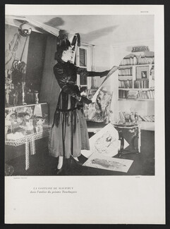 Robert Piguet 1947 L'atelier de Touchagues, La Comtesse de Maud'huy, Photo Harry Meerson