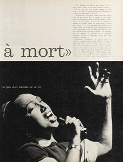 Josephine Baker 1959 "Chaque soir je bluffe à mort", 4 pages