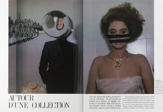 Autour d'une collection, 1987 - Photos Guy Bourdin, Enrico Coveri, Igor Mitoraj, Texte par Franceline Prat, 6 pages
