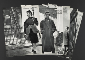 d'heure en heure, 1950 - Photos Martin Dutkovich, Christian Dior, Madeleine de Rauch... Weil, Jacques Fath (Bijoux Van Cleef & Arpels), 12 pages