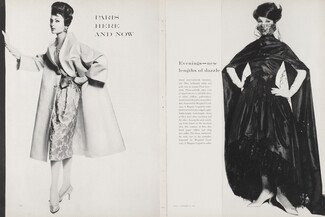 Paris copies here and now, 1959 - Photos Leombruno-Bodi Heim, Christian Dior... Ricci, Matta, Patou, 4 pages