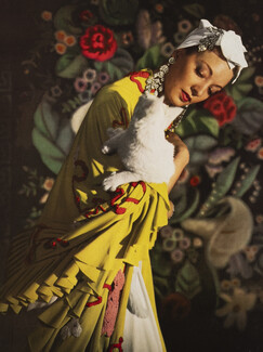 Barbara Karinska 1940 Goyescas Ballet Theatre Shawl, Bonwit Teller, Jewels T. Azeez