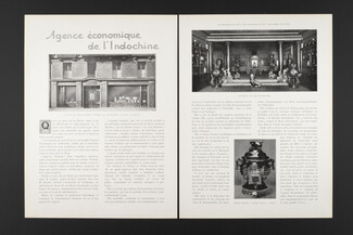 Agence économique de l'Indochine, 1924 - 20 rue de la Boëtie, 2 pages