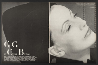 GG by Cecil Beaton, 1968 - Greta Garbo, Photos Cecil Beaton, Portrait, 6 pages