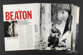Cecil Beaton — Hommage, 1986 - Artist's Career, Audrey Hepburn, Marlène Diétrich, Gabrielle Chanel, Portraits, Text by Eric Neuhoff, 8 pages