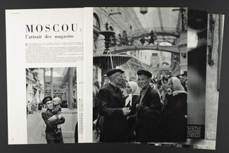 Moscou — l'attrait des magasins, 1955 - Photos Henri Cartier-Bresson, Russia, Photo-reportage, 8 pages