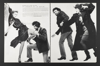 Christian Dior 1982 Trench et Satin, Patrick Demarchelier, Photo Bill King