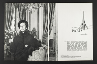 Madame Louis Arpels 1958 Christian Dior, Photo Georges Saad