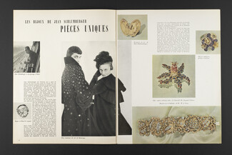 Jean Schlumberger (Jewels) 1949 Drageoir en or, Clips, Bracelet, Coats by Balenciaga