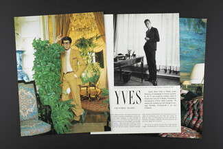 Yves, 1986 - Artist's Career, Portraits, Yves Saint Laurent by Horst, Snowdon..., Texte par Patrick Mauriès, 4 pages
