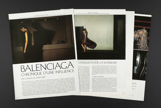 Balenciaga - Chronique d'une influence, 1976 - Photos Guy Bourdin, Texte par Gonzague Saint Bris, 6 pages