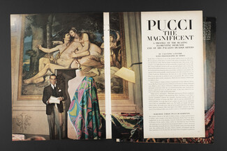 Pucci The Magnificent, 1960 - Photos Horst, Marchese Emilio Pucci of Florence, The Duomo, Palazzo Pucci, Text by Valentine Lawford, 11 pages