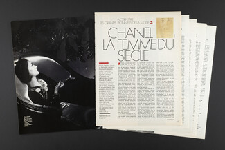 Chanel La Femme du Siècle, 1990 - Gabrielle Chanel, Photo Horst, Texte par François Baudot, 8 pages