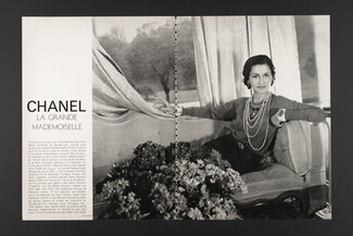 Chanel La Grande Mademoiselle, 1971 - Photo Cecil Beaton, Gabrielle Coco Chanel, 3 pages