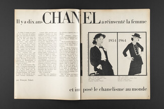 Chanel 64 — Il y a 10 ans Chanel a réinventé la femme, 1964 - Chanel, Photos Hatami, Text by François Fabert, 13 pages