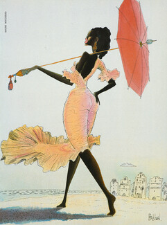André Bouchard 1986 Illustration inspired by "La Belle Dorothée", Baudelaire