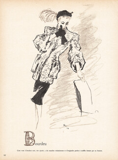 Bourdeu (Fur clothing) 1946 Pierre Mourgue, Astrakan