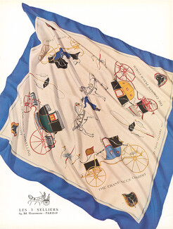 Les Trois Selliers (Scarf) 1950 The Cranes Neck Chariot