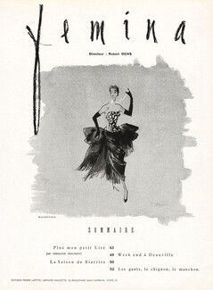 Balenciaga 1950 Evening Dress, T. Werner, Femina Summary