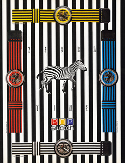 Swatch (Watches) 1989 Zebra Time