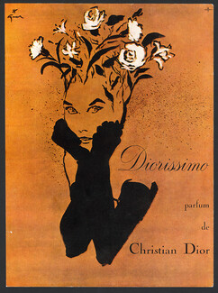 Christian Dior (Perfumes) 1957 Diorissimo, René Gruau