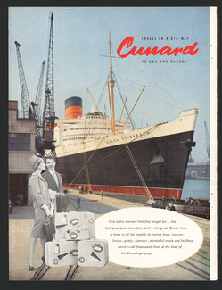 Cunard Line (Ship Company) 1960 Queen Elizabeth, Transatlantic Liner