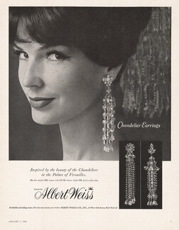 Albert Weiss (Jewels) 1962 Chandelier Earrings