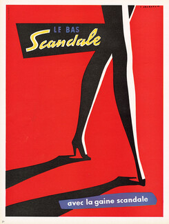 Scandale (Hosiery) 1953 Jean Jacquelin, Stockings