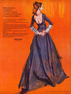 Trevira (Fabric) 1968 Malcolm Starr, Fashion Illustration