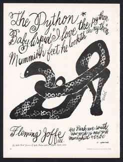 Fleming Joffe (Shoes) 1962 Andy Warhol The Python Baby Lisped... Snakeskin