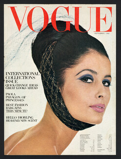 Alexandre of Paris (Hairstyle) 1964 Vogue Cover, Photo Henry Clarke