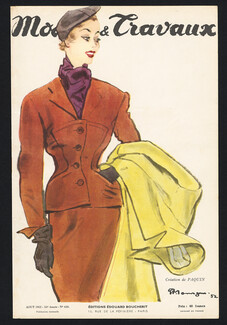 Paquin 1952 Modes et Travaux Cover, Pierre Mourgue